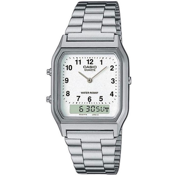 CASIO VINTAGE Mod. EDGY COLLECTION - White, numbers ***SPECIAL PRICE***