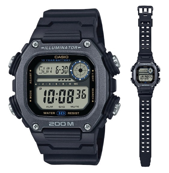 CASIO SPORT Mod. ILLUMINATOR DIVER 200M, 10 YEARS BATTERY - XL STRAP