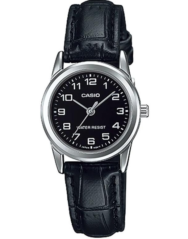CASIO COLLECTION Mod. LADY 3H, LEATHER - BLACK