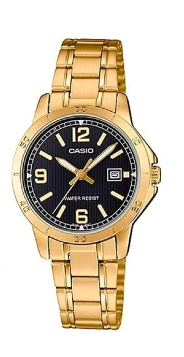 CASIO COLLECTION Mod. LADY DATE, GOLD - BLACK