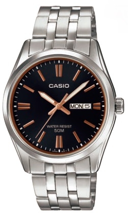 CASIO COLLECTION Mod. DATE, BRACELET - BLACK