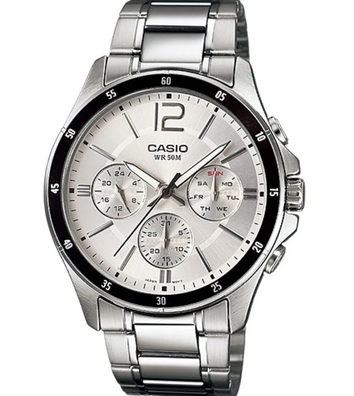 CASIO COLLECTION Mod. MULTIFUNCTION CALENDAR - SILVER