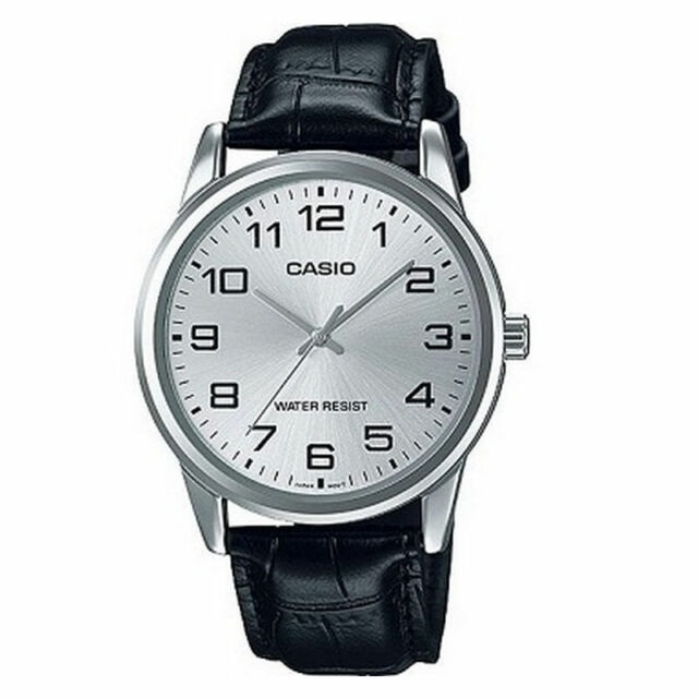 CASIO COLLECTION Mod. ONLY TIME, LEATHER - SILVER