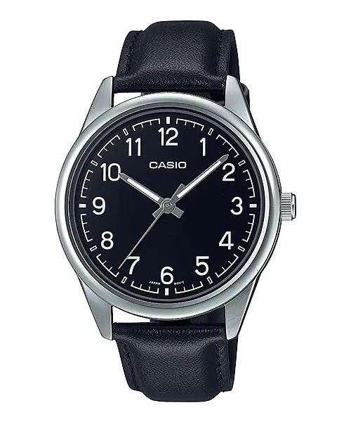 CASIO COLLECTION Mod. CASUAL, LEATHER - BLACK