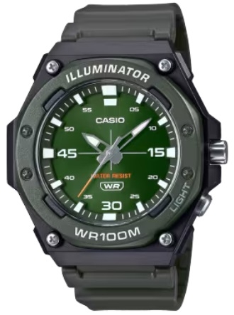 CASIO SPORT Mod. DIVER - ILLUMINATOR WR 100MT - ARMY GREEN