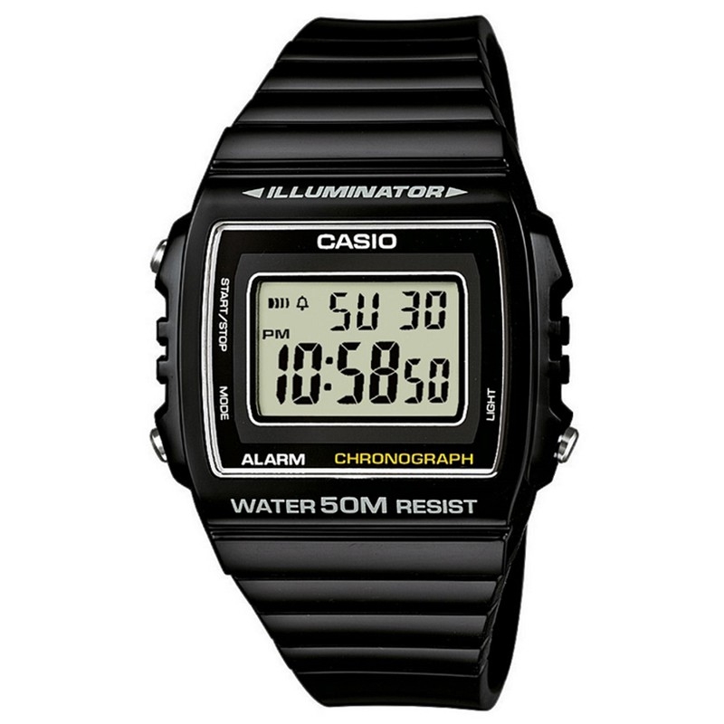 CASIO TIMELESS COLLECTION Mod. SPORT ILLUMINATOR WR 50M, ALARM, CHRONOGRAPH - BLACK