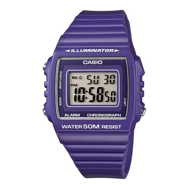 CASIO TIMELESS COLLECTION Mod. SPORT ILLUMINATOR WR 50M, ALARM, CHRONOGRAPH - PURPLE