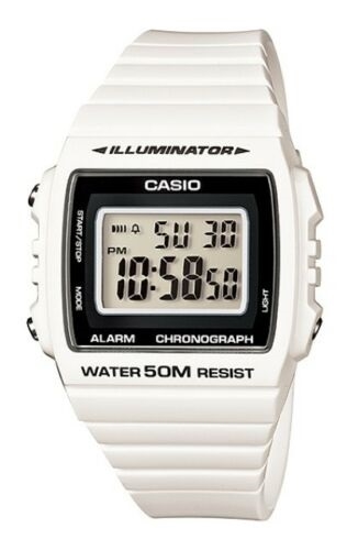 CASIO TIMELESS COLLECTION Mod. SPORT ILLUMINATOR WR 50M, ALARM, CHRONOGRAPH - WHITE