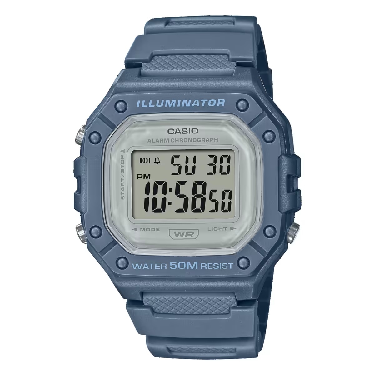 CASIO TIMELESS COLLECTION Mod. SPORT ILLUMINATOR WR 50M, ALARM, CHRONOGRAPH - AVIO - COLORED SERIE