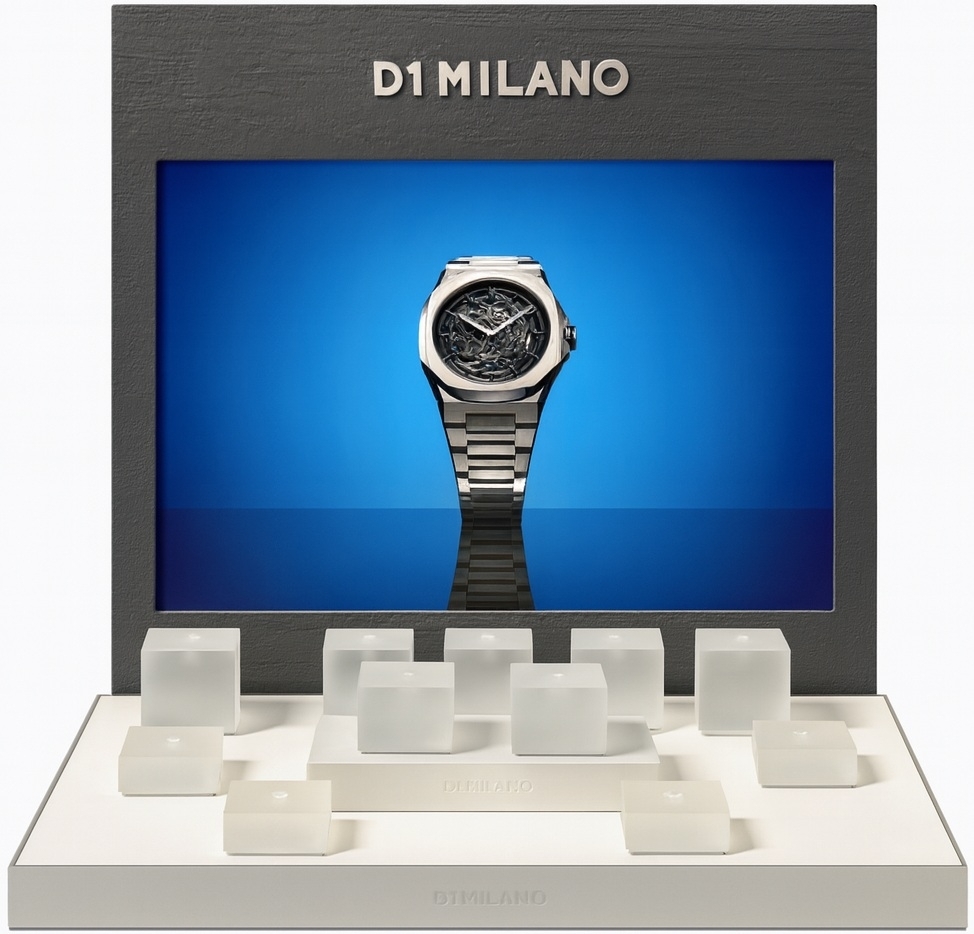D1 MILANO 11 WATCHES OFFICIAL DISPLAY - 45 x 45 x 30 cm