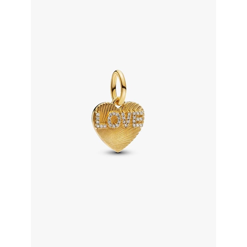 PANDORA CHARMS Mod. ENGRAVABLE LOVE HEART DANGLE