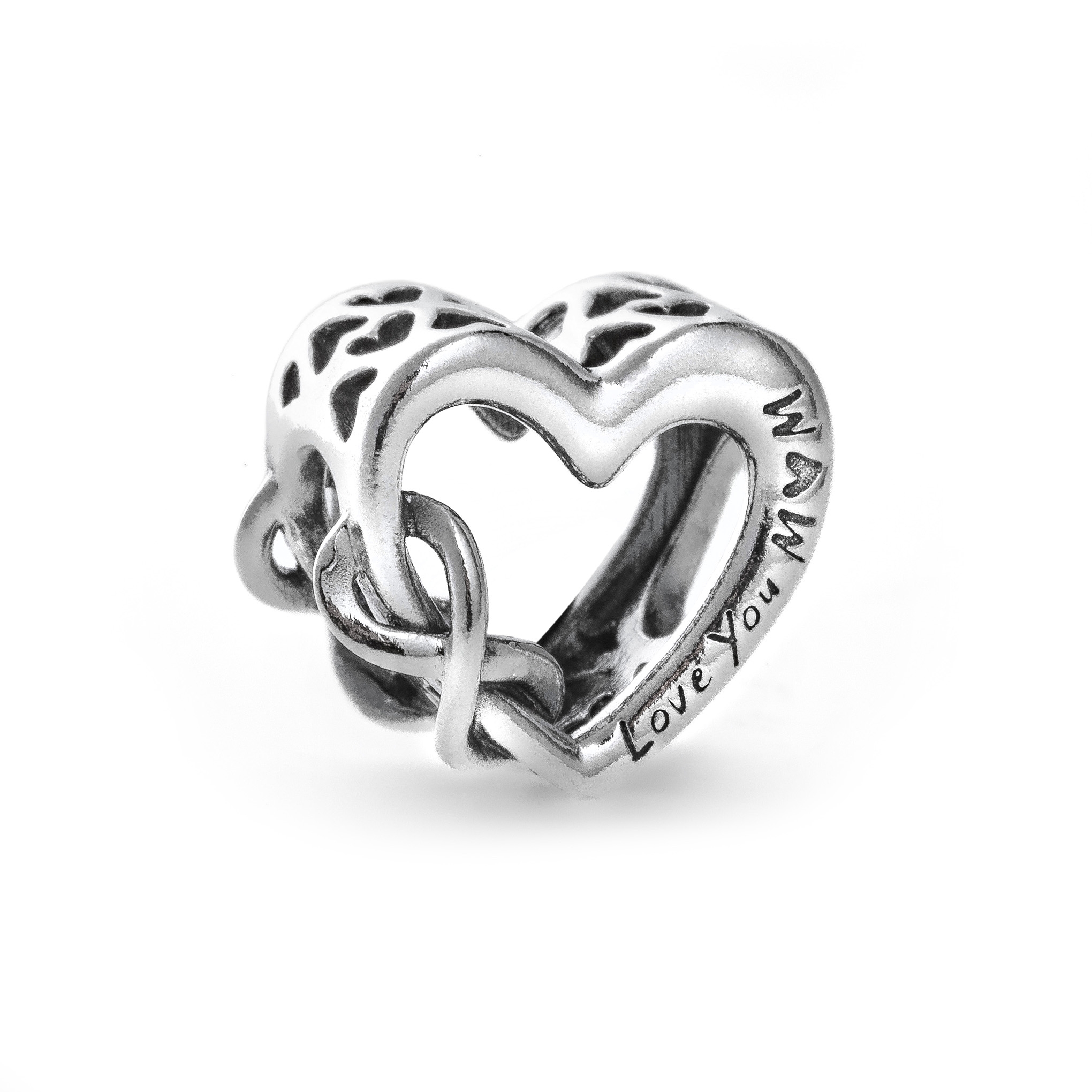 PANDORA JEWELRY Mod. LOVE YOU MUM INFINITY HEART CHARM